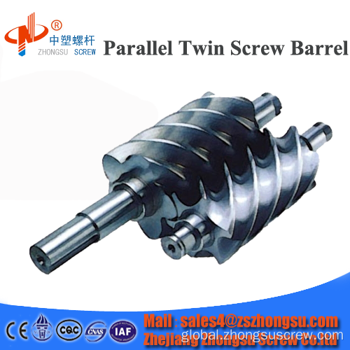 Parallel twin screw barrel Parallel twin screw barrel for Krauss Maffei Factory